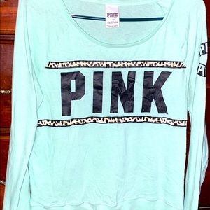 PINK Crew Neck Long Sleeve